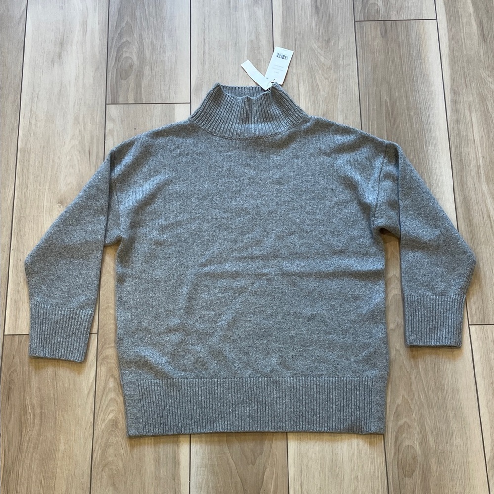 Pre-owned Vince Gray Turtleneck Sweater wool and cashmere size XS
